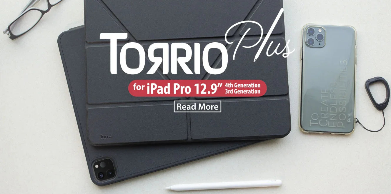 Torrii Torrio Plus Case For iPad Pro 12.9 (2020) - Black - Tashqila Torrii Torrio Plus Case For iPad Pro 12.9 (2020) - Black - Tashqila